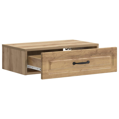 Tavolino da Parete Laterale Rovere Artigianale | homemem39