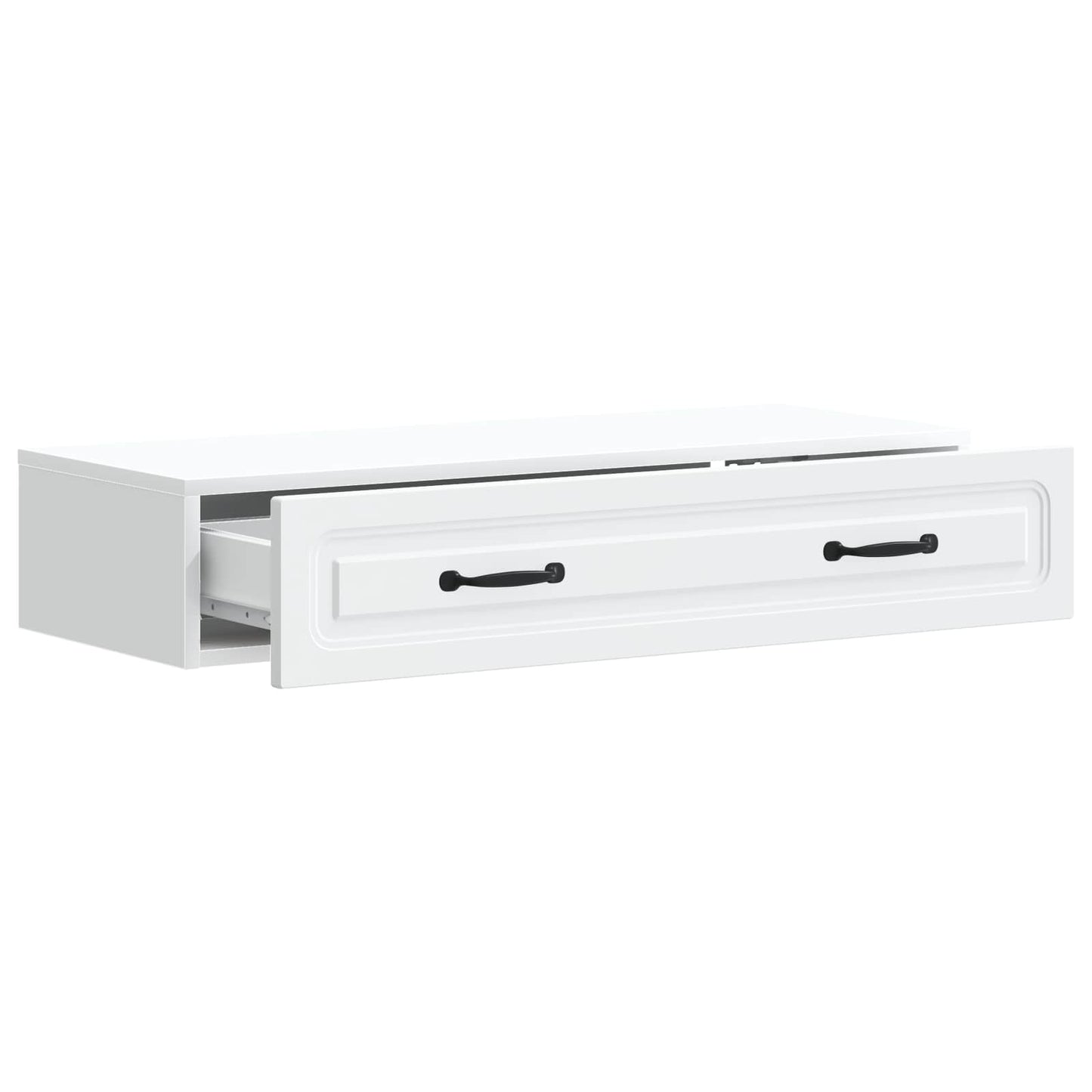 Tavolino da Parete Laterale Bianco 87,5 x 34,5 x 17 cm | homemem39