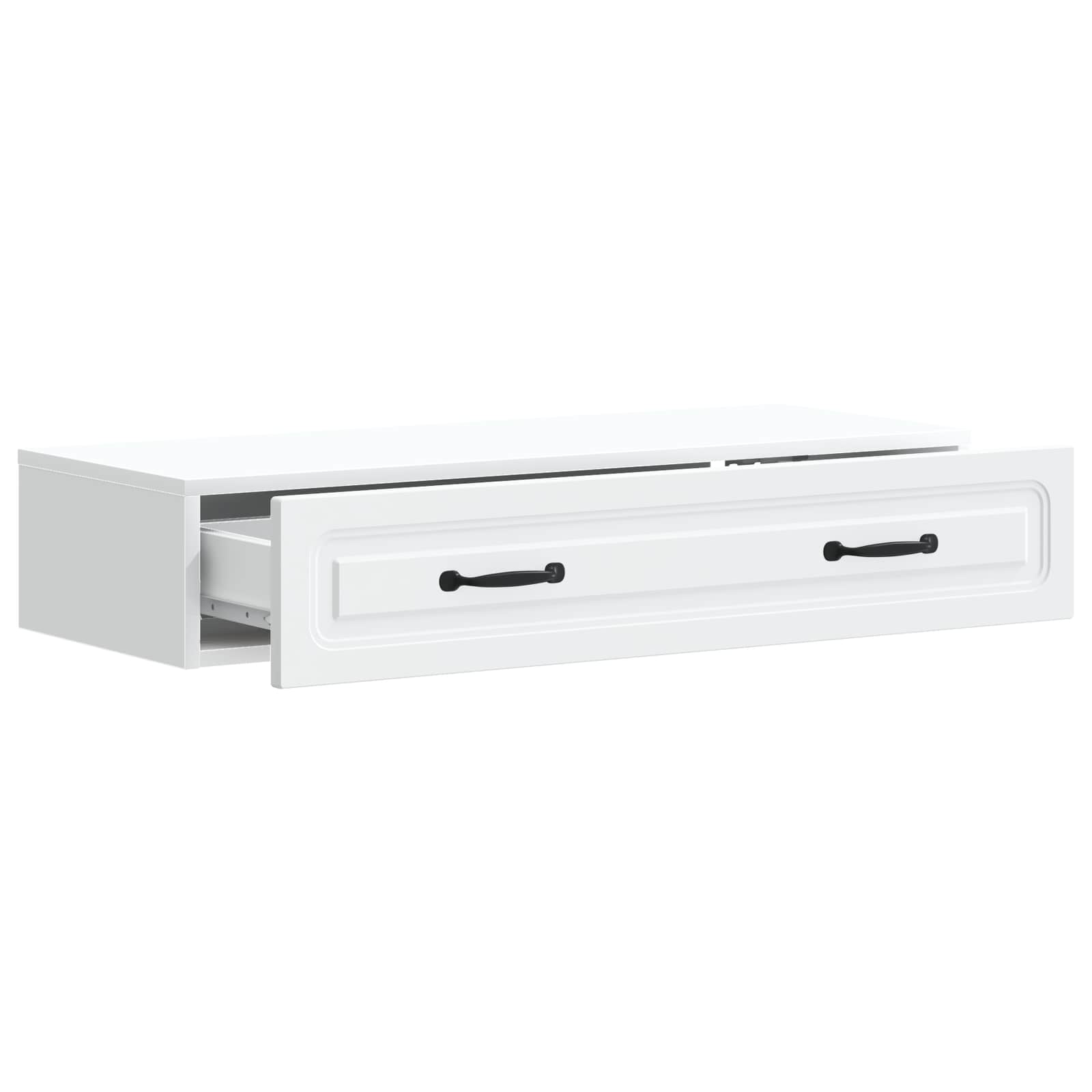 Tavolino da Parete Laterale Bianco 87,5 x 34,5 x 17 cm | homemem39