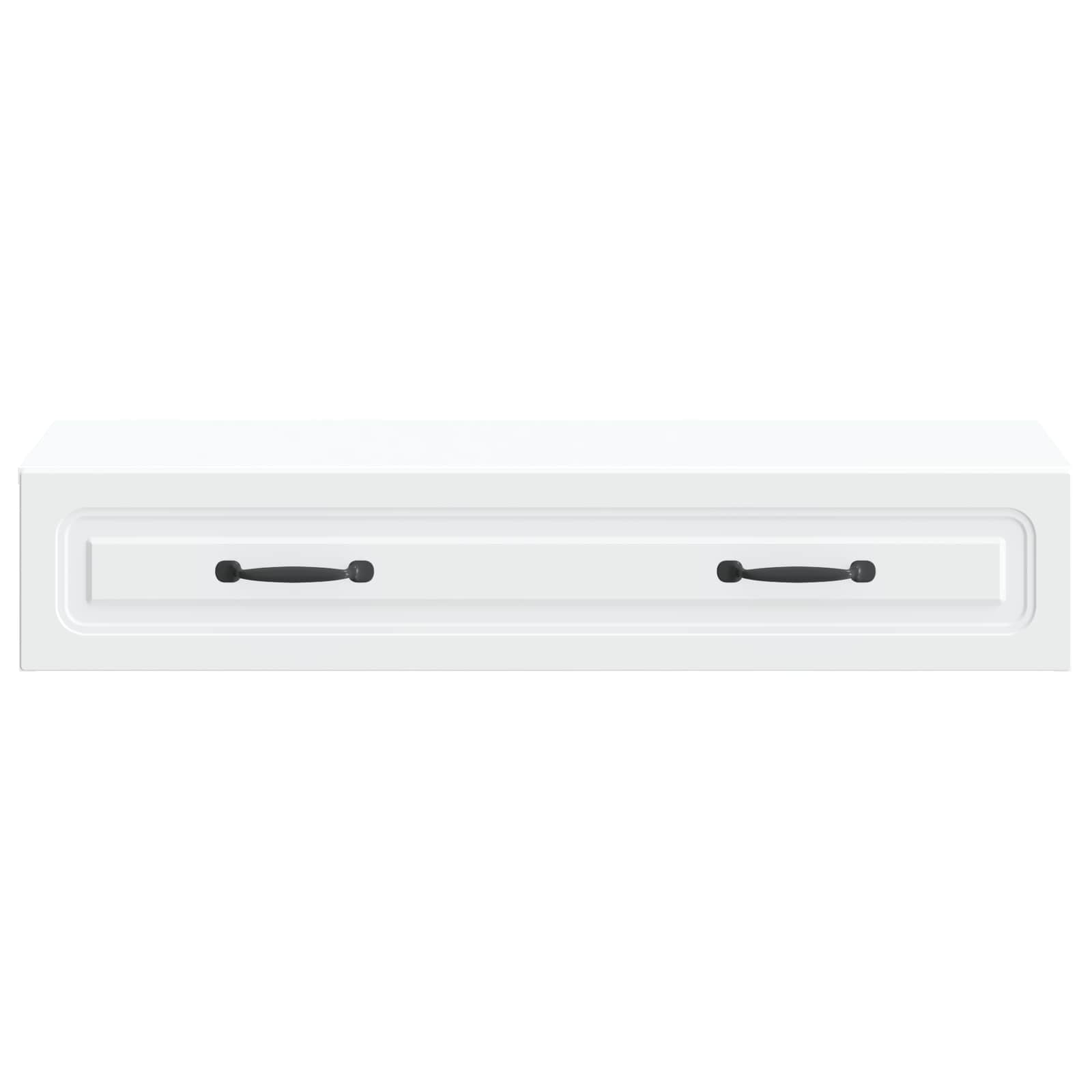 Tavolino da Parete Laterale Bianco 87,5 x 34,5 x 17 cm | homemem39