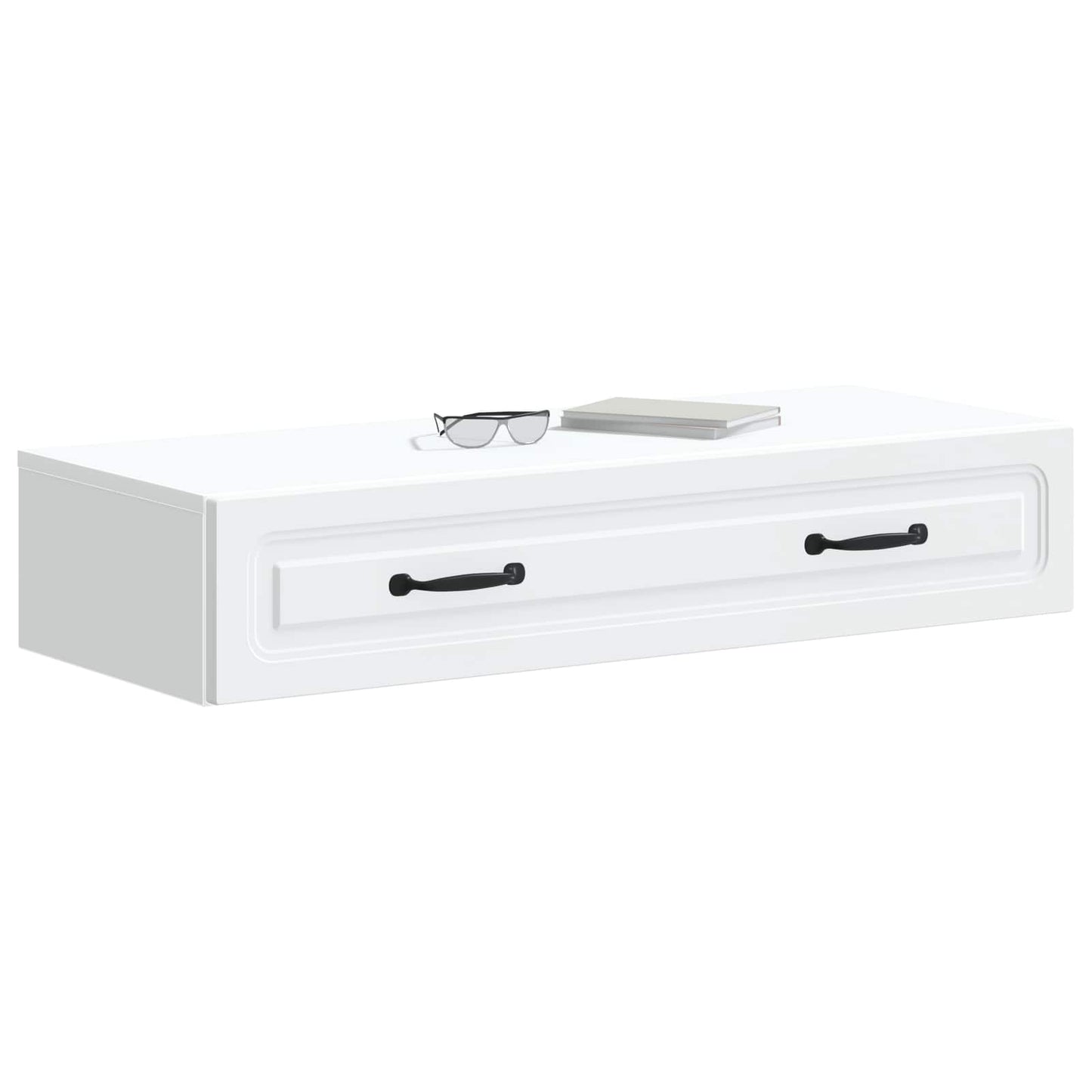 Tavolino da Parete Laterale Bianco 87,5 x 34,5 x 17 cm | homemem39