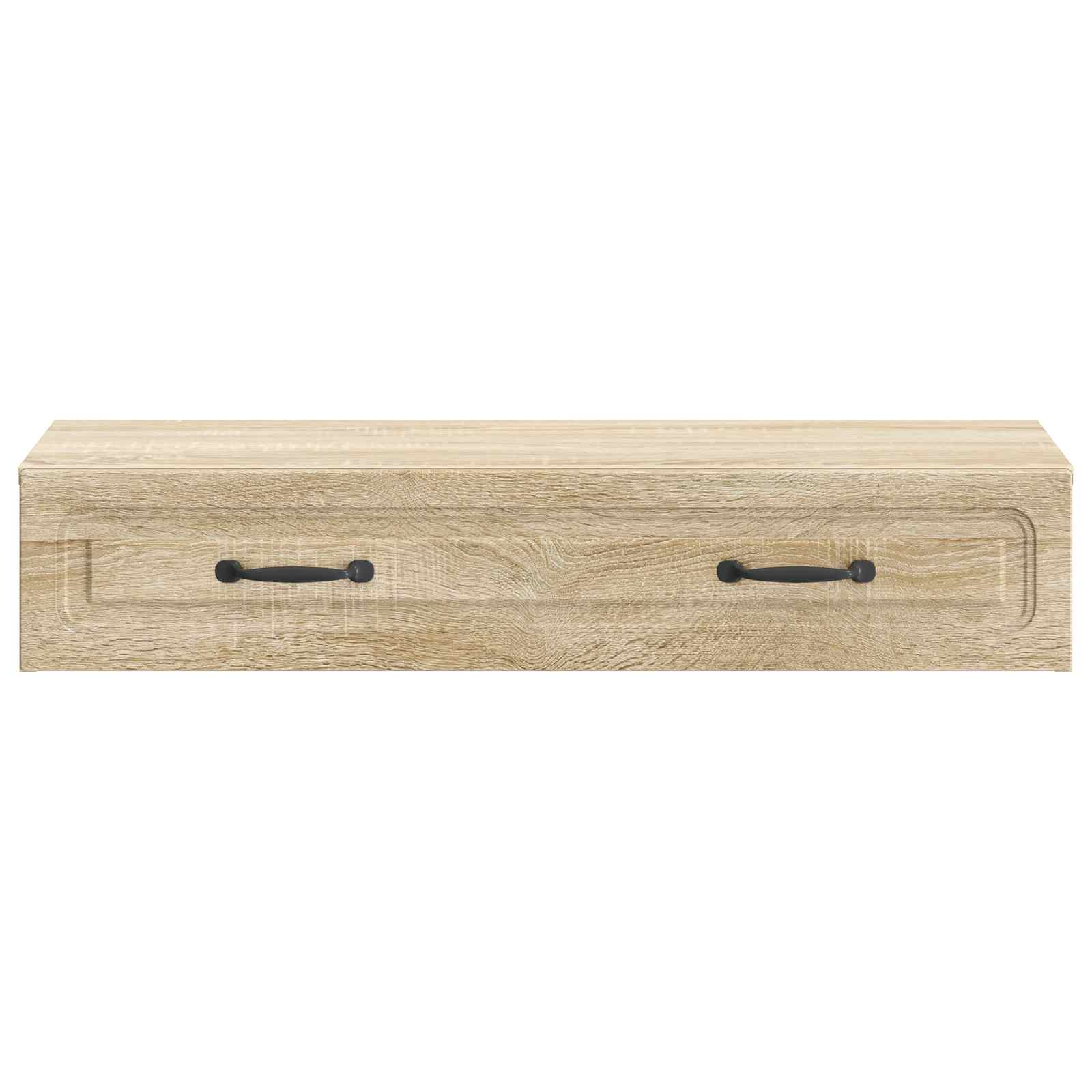 Tavolino da Parete Laterale Rovere Sonoma 87,5 x 34,5 x 17 cm - homemem39