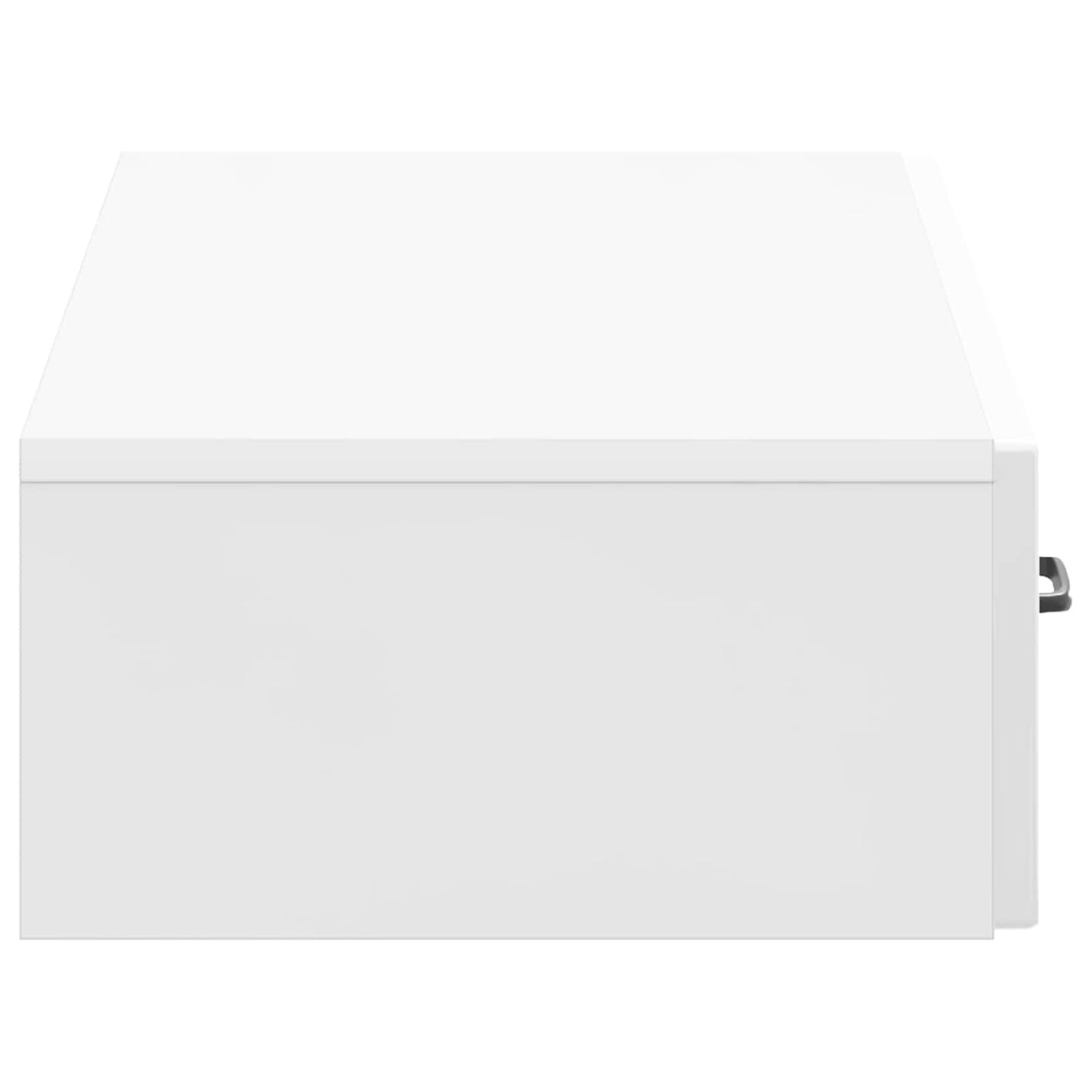 Tavolino da Parete Laterale Bianco Lucido 87,5 x 34,5 x 17 cm | homemem39