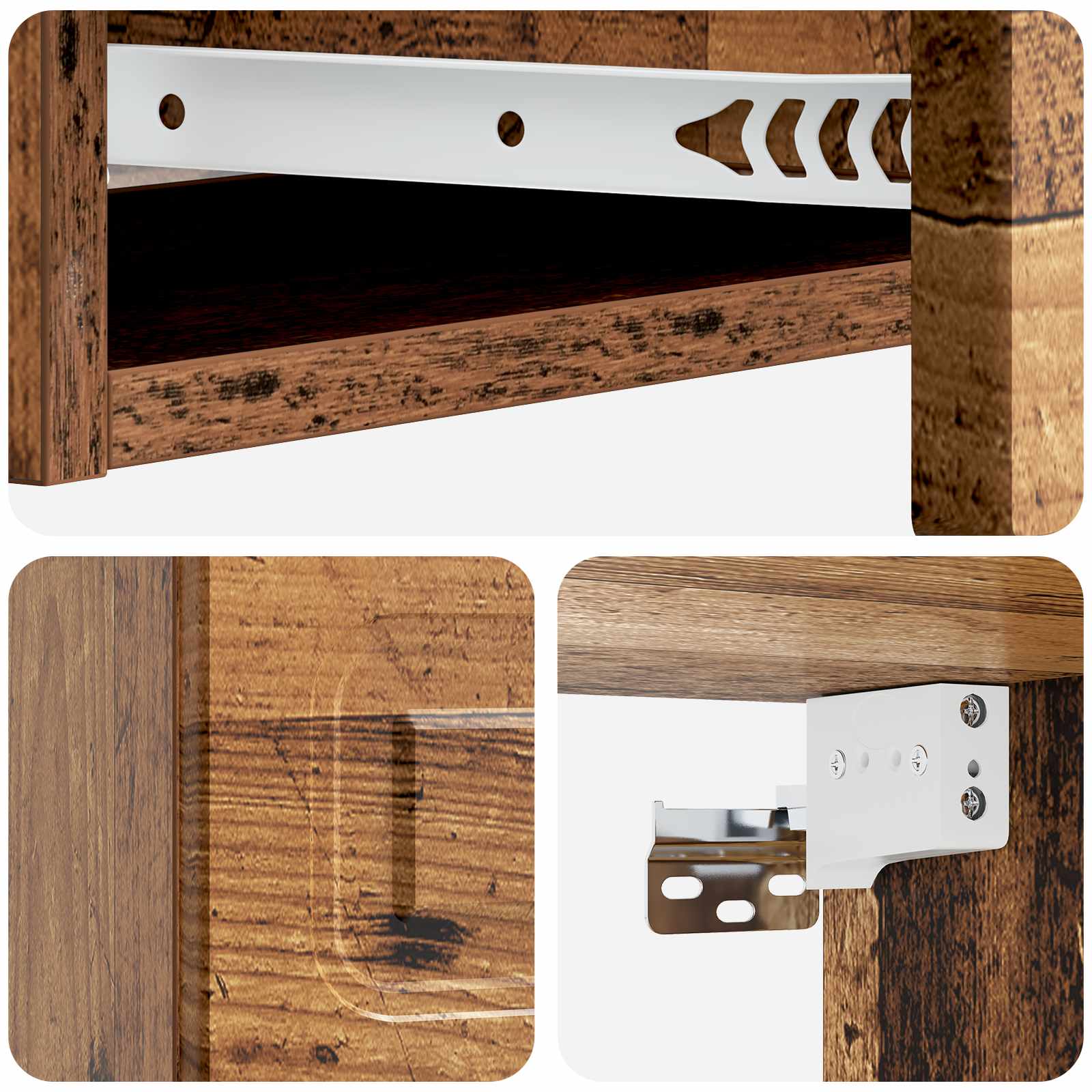 Tavolino da Parete Laterale Legno antico 87,5 x 34,5 x 17 cm | homemem39