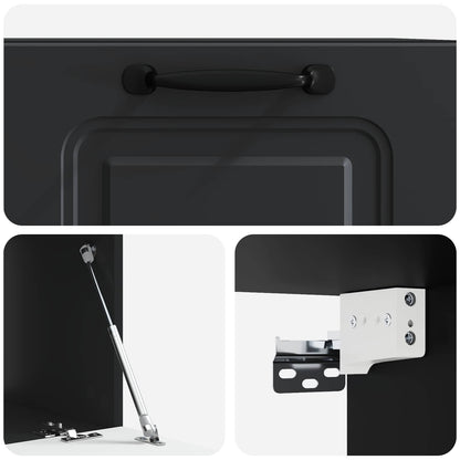 Mobile Porta TV da Muro Nero 59,5 x 41 x 30 cm | homemem39