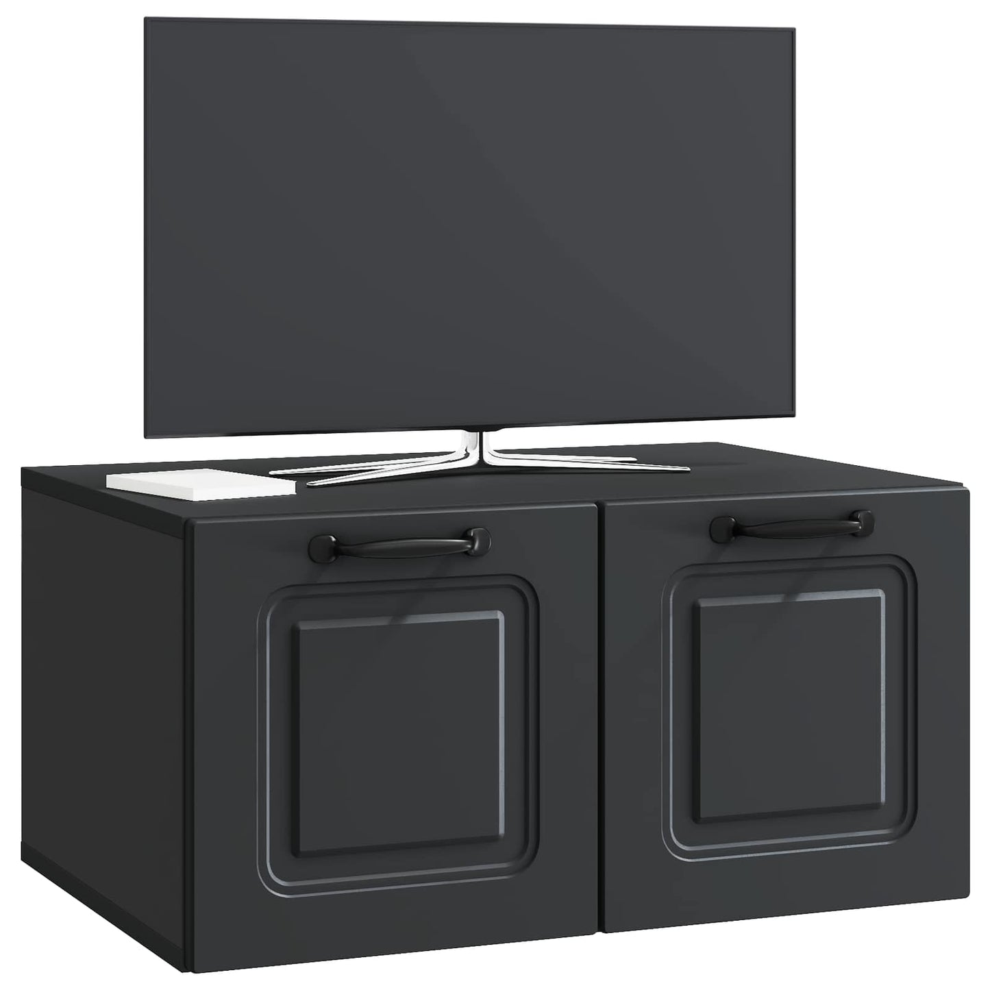 Mobile Porta TV da Muro Nero 59,5 x 41 x 30 cm | homemem39
