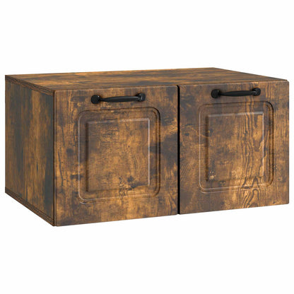 Mobile Porta TV da Muro Rovere Fumo 59,5 x 41 x 30 cm