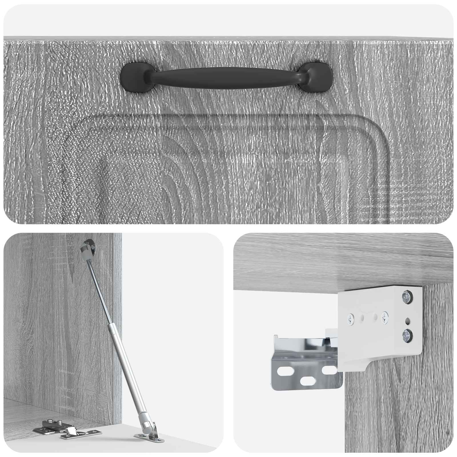 Mobile Porta TV da Muro Grigio Sonoma 59,5 x 41 x 30 cm | homemem39