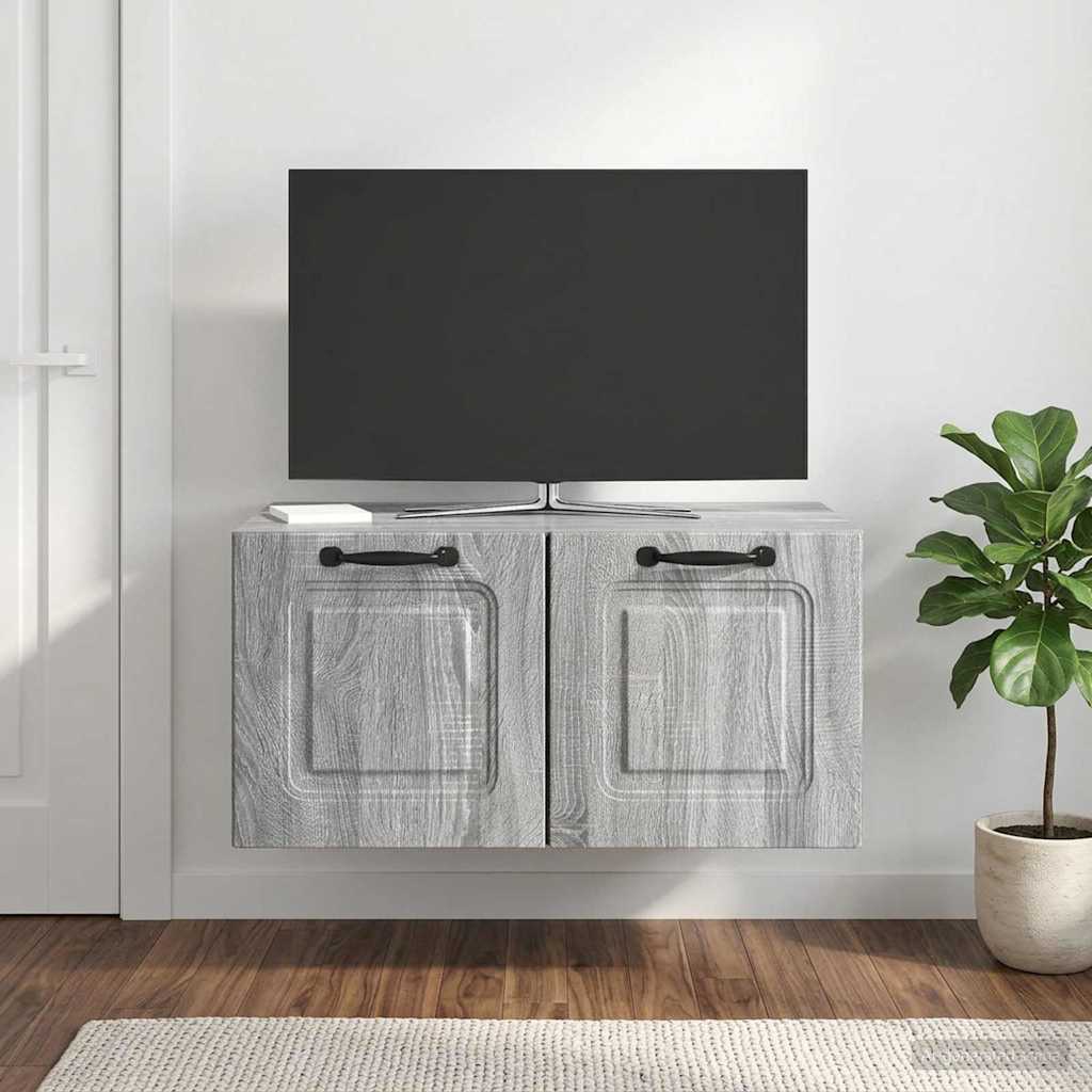 Mobile Porta TV da Muro Grigio Sonoma 59,5 x 41 x 30 cm