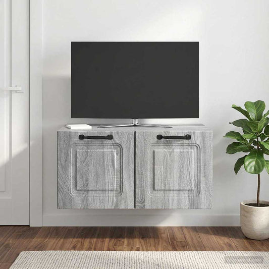 Mobile Porta TV da Muro Grigio Sonoma 59,5 x 41 x 30 cm
