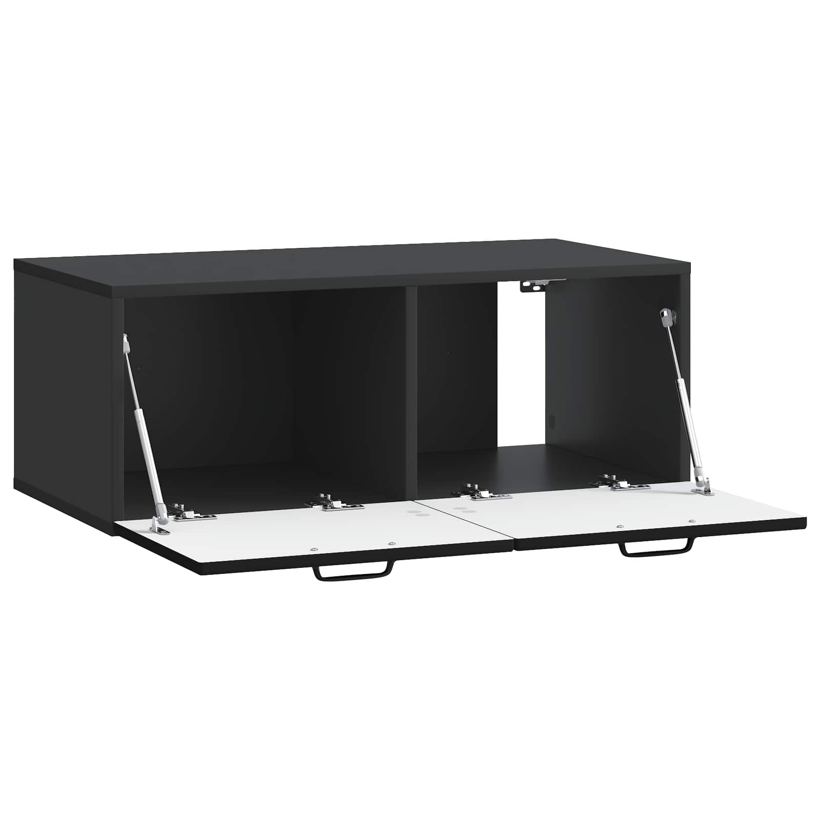Mobile Porta TV da Muro Nero 78,5 x 41 x 30 cm | homemem39