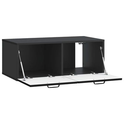 Mobile Porta TV da Muro Nero 78,5 x 41 x 30 cm | homemem39