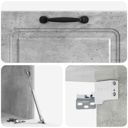 Mobile Porta TV da Muro Grigio Cemento 78,5 x 41 x 30 cm | homemem39