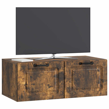 Mobile Porta TV da Muro Rovere Fumo 78,5 x 41 x 30 cm | homemem39