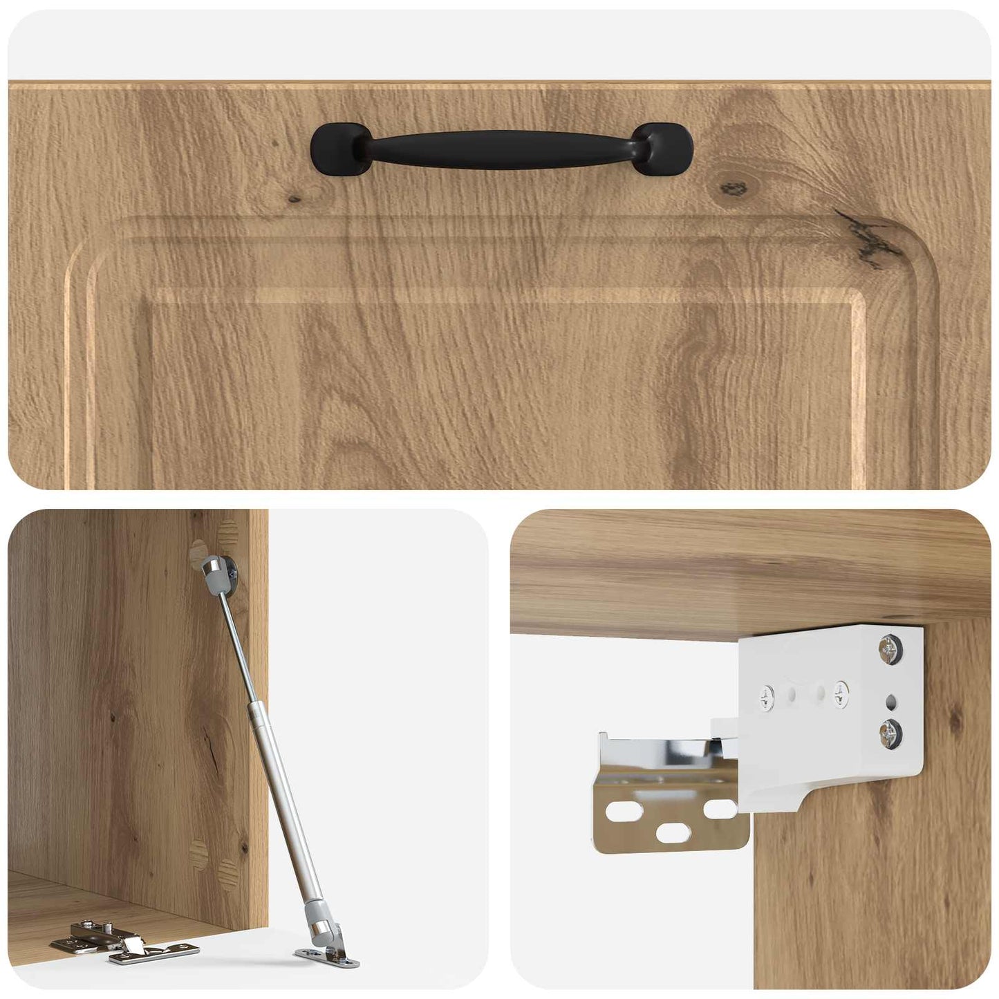 Mobile Porta TV da Muro Rovere Artigianale 78,5 x 41 x 30 cm | homemem39
