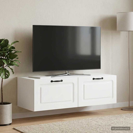 Mobile Porta TV da Muro Bianco 98 x 41 x 30 cm