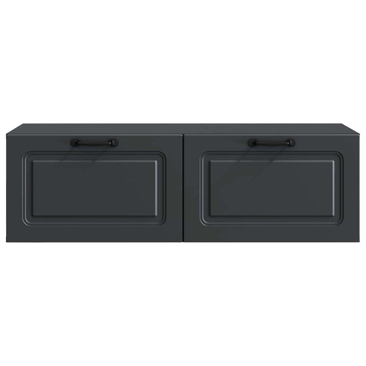 Mobile Porta TV da Muro Montaggio a parete Nero 98 x 41 x 30 cm | homemem39