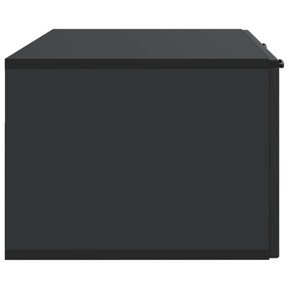 Mobile Porta TV da Muro Montaggio a parete Nero 98 x 41 x 30 cm | homemem39