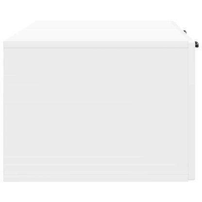 Mobile Porta TV da Muro Bianco Lucido 98 x 41 x 30 cm | homemem39