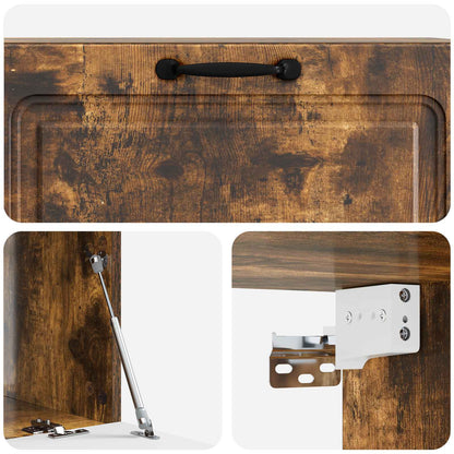 Mobile Porta TV da Muro Rovere Fumo 98 x 41 x 30 cm | homemem39