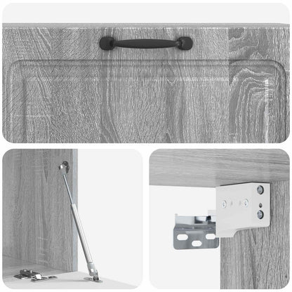 Mobile Porta TV da Muro Grigio Sonoma 98 x 41 x 30 cm