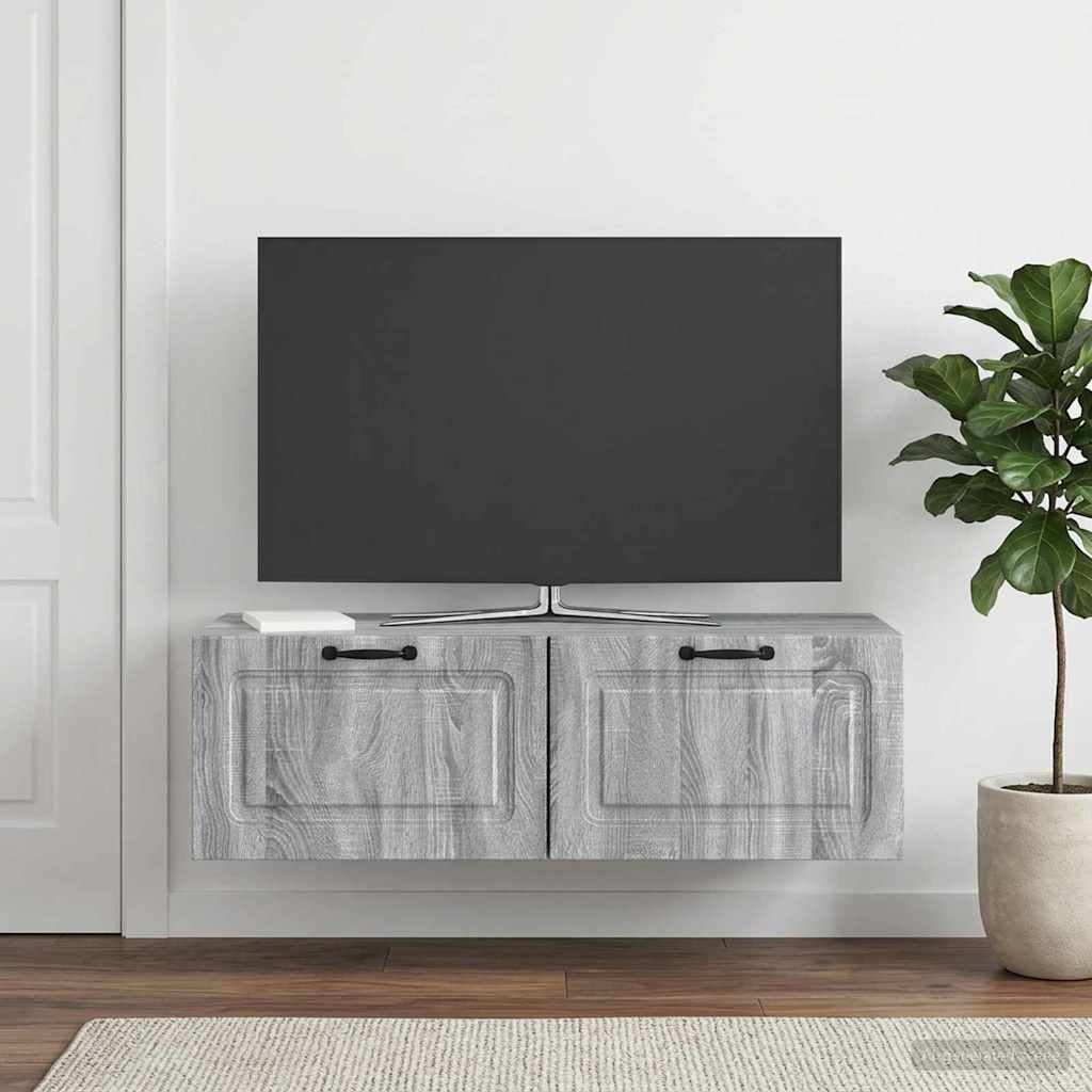 Mobile Porta TV da Muro Grigio Sonoma 98 x 41 x 30 cm