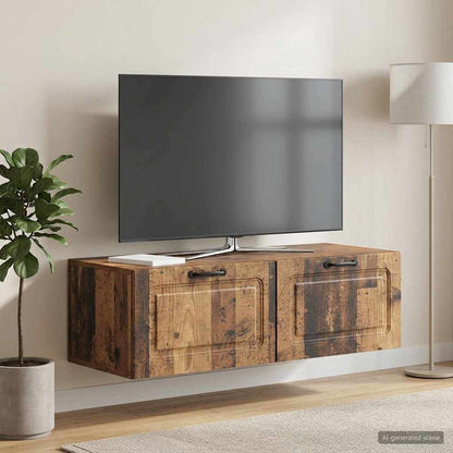 Mobile Porta TV da Muro Legno antico 98 x 41 x 30 cm