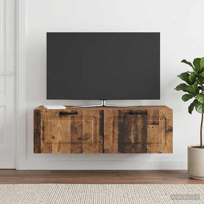 Mobile Porta TV da Muro Legno antico 98 x 41 x 30 cm