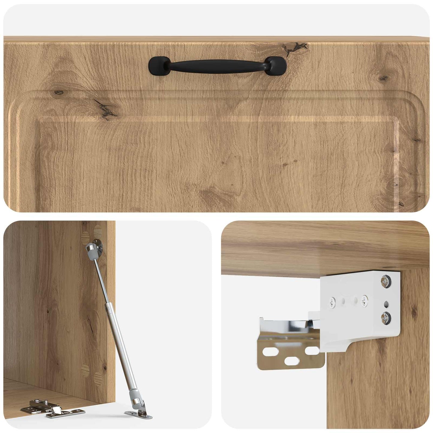 Mobile Porta TV da Muro 98 x 41 x 30 cm Rovere Artigianale