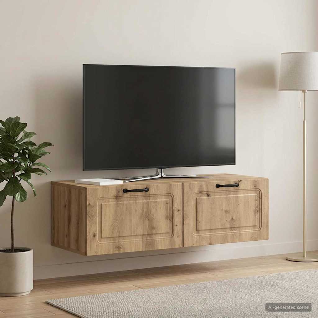 Mobile Porta TV da Muro 98 x 41 x 30 cm Rovere Artigianale