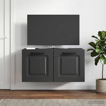 Mobile Porta TV da Muro Nero 59,5 x 31 x 30 cm