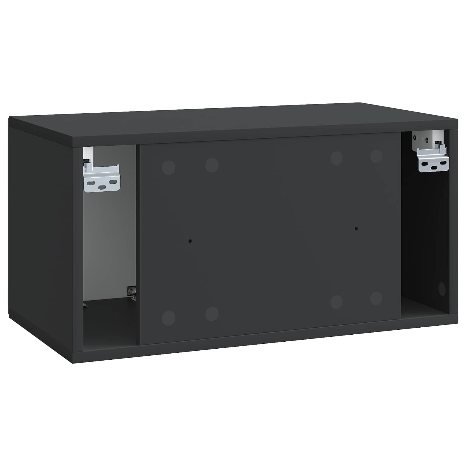 Mobile Porta TV da Muro Nero 59,5 x 31 x 30 cm | homemem39