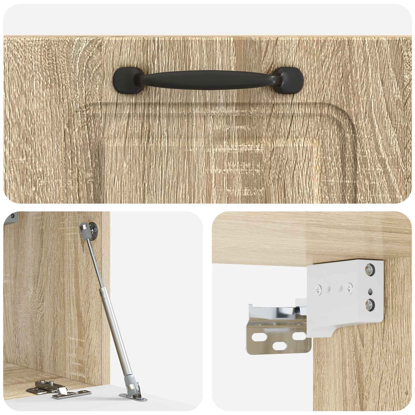 Mobile Porta TV da Muro Rovere Sonoma 59,5 x 31 x 30 cm | homemem39