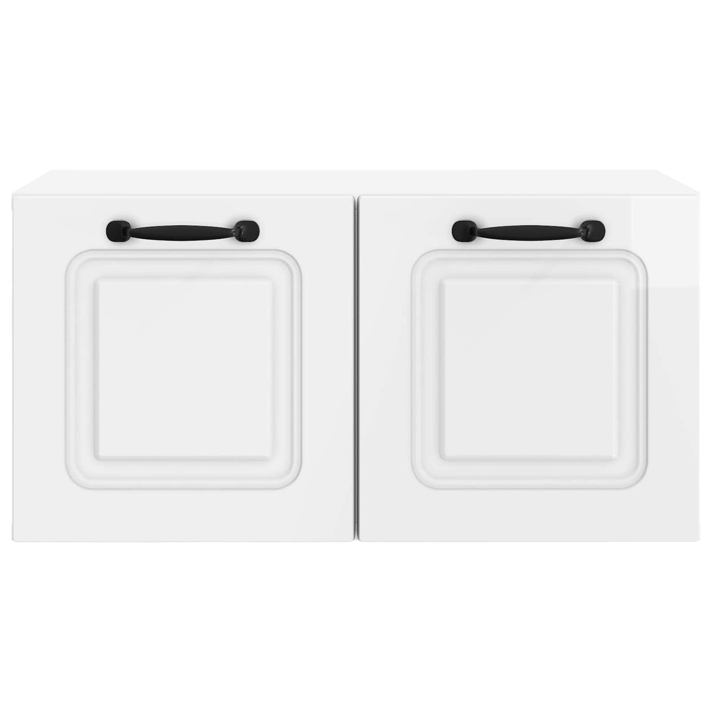 Mobile Porta TV da Muro Bianco Lucido 59,5 x 31 x 30 cm