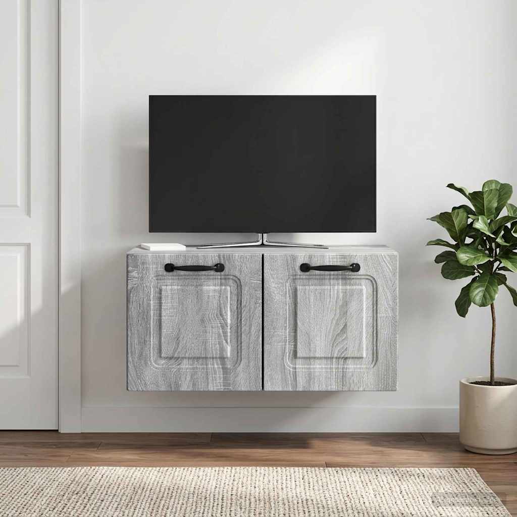 Mobile Porta TV da Muro Grigio Sonoma 59,5 x 31 x 30 cm