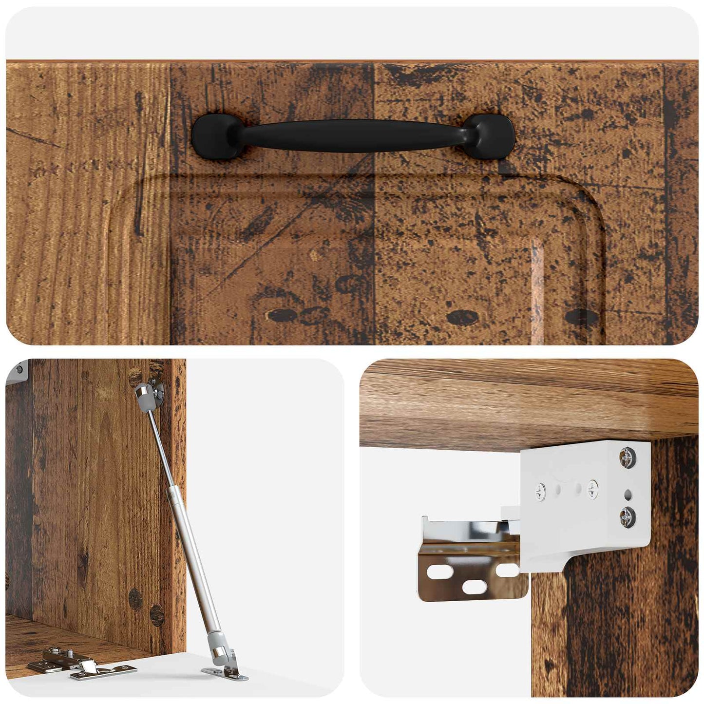Mobile Porta TV da Muro Legno antico 59,5 x 31 x 30 cm | homemem39