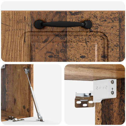 Mobile Porta TV da Muro Legno antico 59,5 x 31 x 30 cm | homemem39