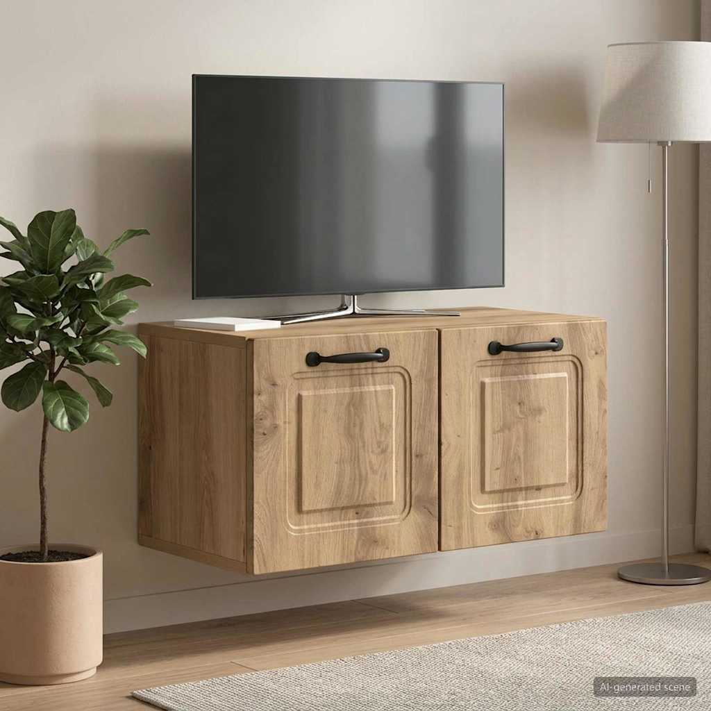Mobile Porta TV da Muro 59,5 x 31 x 30 cm Rovere Artigianale