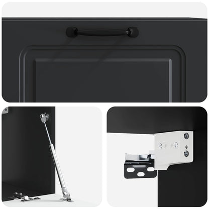 Mobile Porta TV da Muro Nero 78,5 x 31 x 30 cm | homemem39