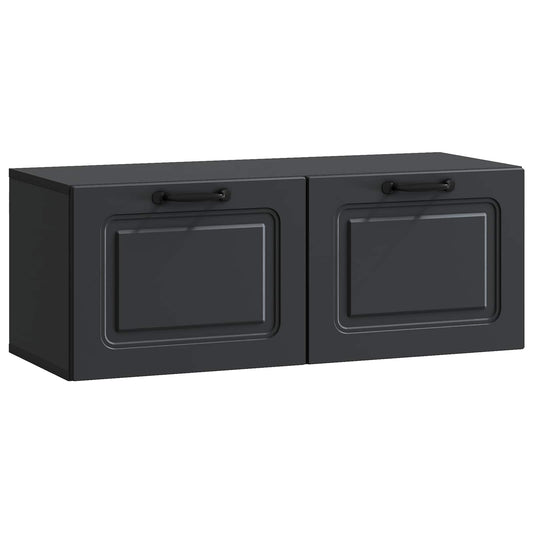 Mobile Porta TV da Muro Nero 78,5 x 31 x 30 cm