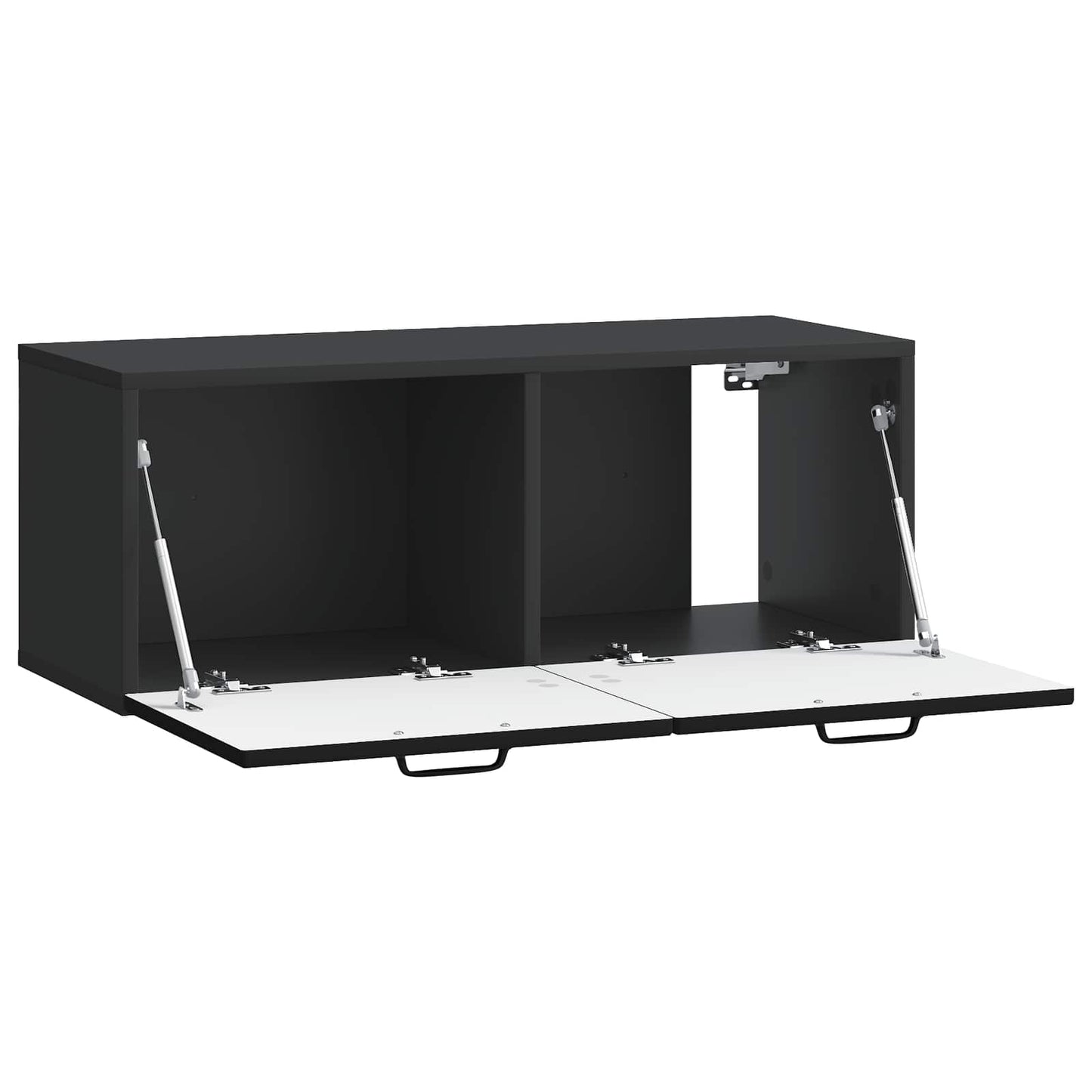 Mobile Porta TV da Muro Nero 78,5 x 31 x 30 cm