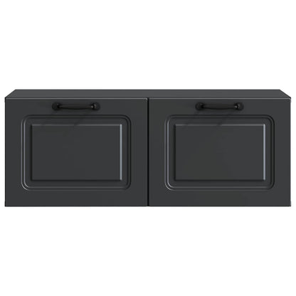 Mobile Porta TV da Muro Nero 78,5 x 31 x 30 cm | homemem39