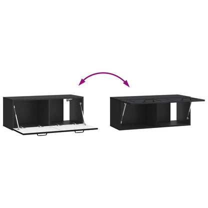 Mobile Porta TV da Muro Nero 78,5 x 31 x 30 cm | homemem39