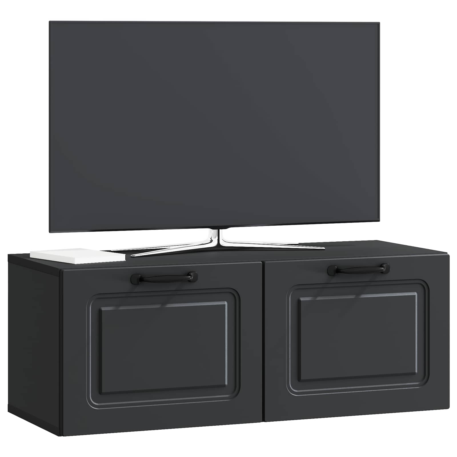 Mobile Porta TV da Muro Nero 78,5 x 31 x 30 cm | homemem39