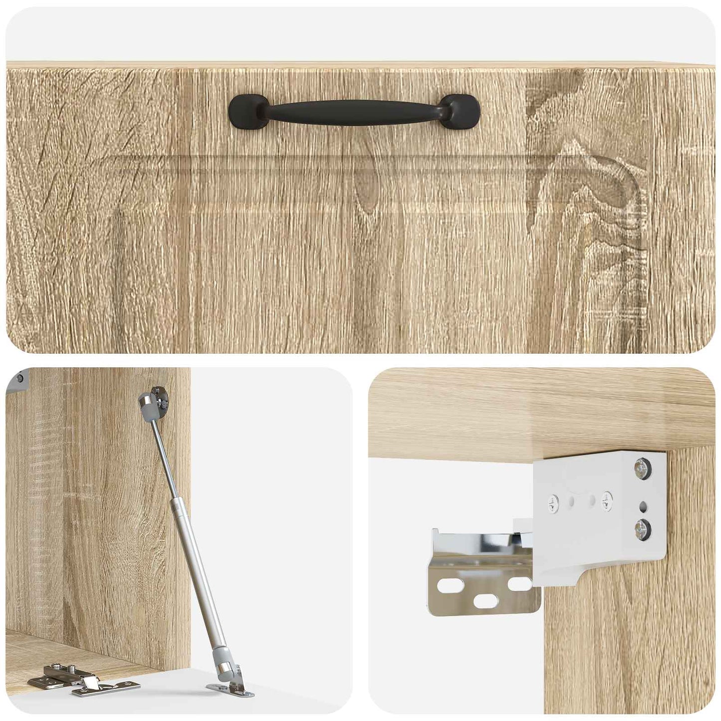 Mobile Porta TV da Muro Rovere Sonoma 78,5 x 31 x 30 cm | homemem39
