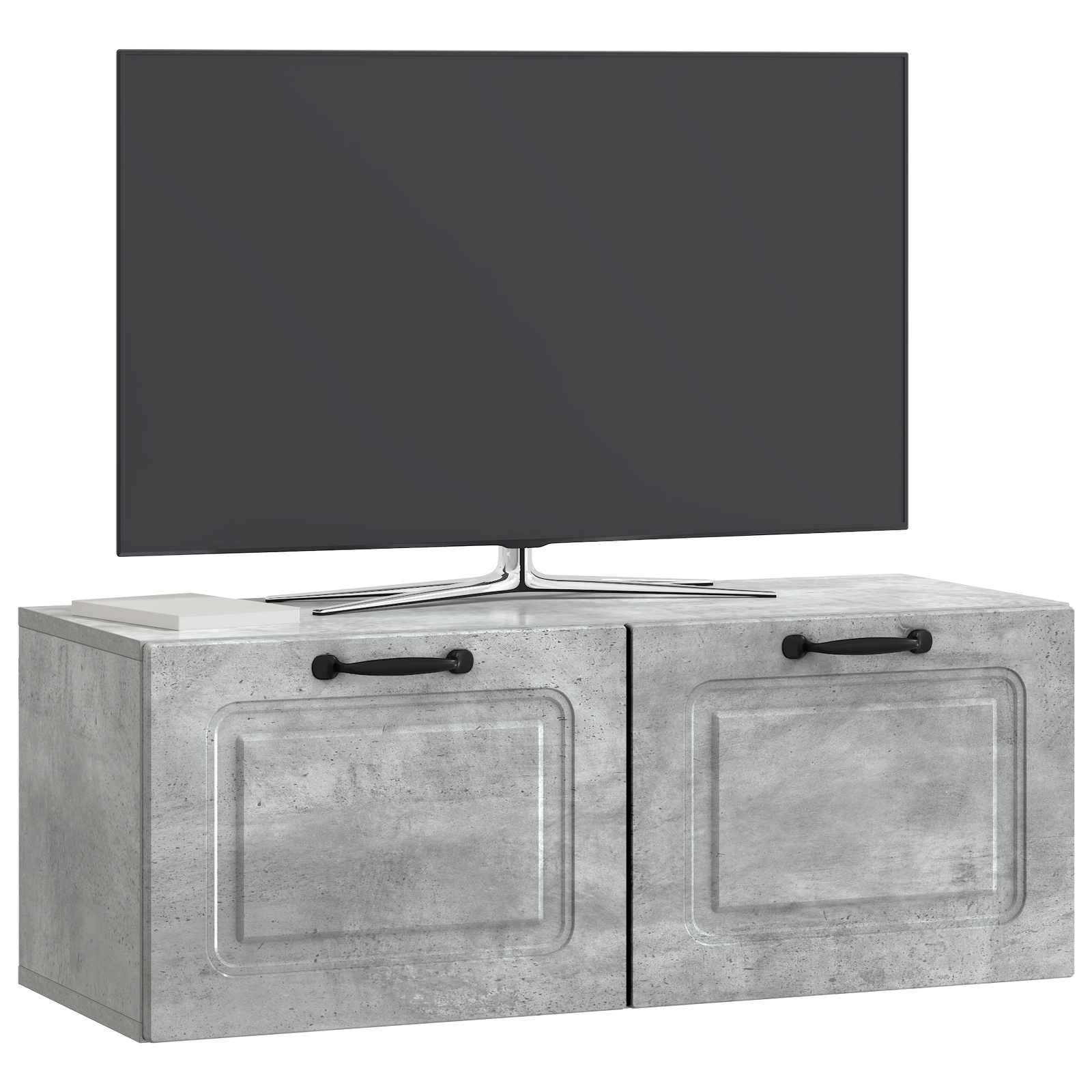 Mobile Porta TV da Muro Grigio Cemento 78,5 x 31 x 30 cm | homemem39