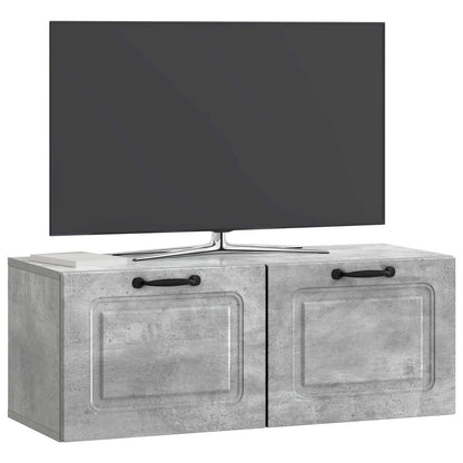 Mobile Porta TV da Muro Grigio Cemento 78,5 x 31 x 30 cm | homemem39