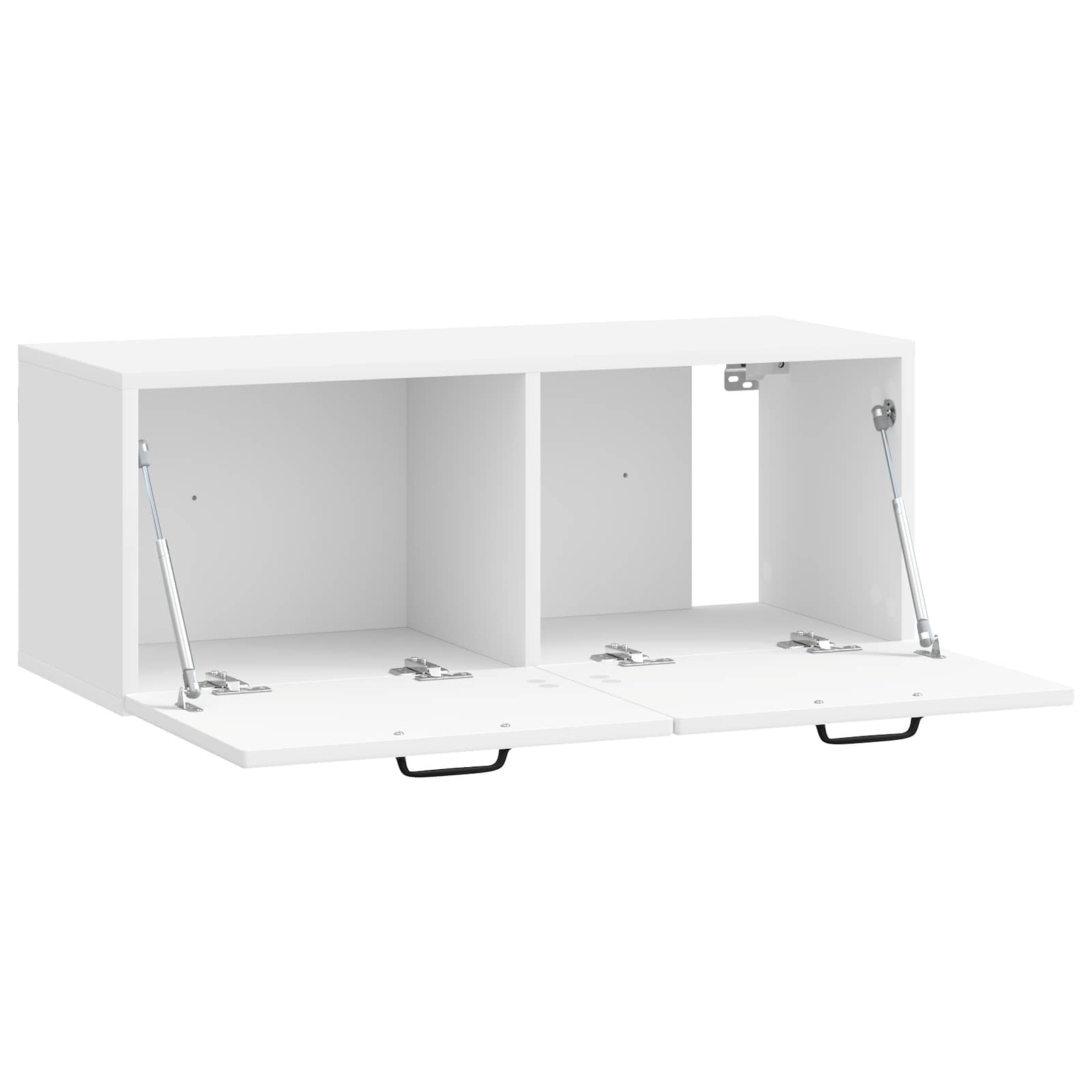 Mobile Porta TV da Muro Bianco Lucido 78,5 x 31 x 30 cm | homemem39