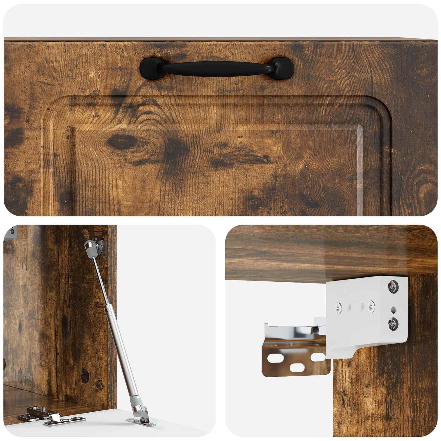 Mobile Porta TV da Muro Rovere Fumo 78,5 x 31 x 30 cm | homemem39
