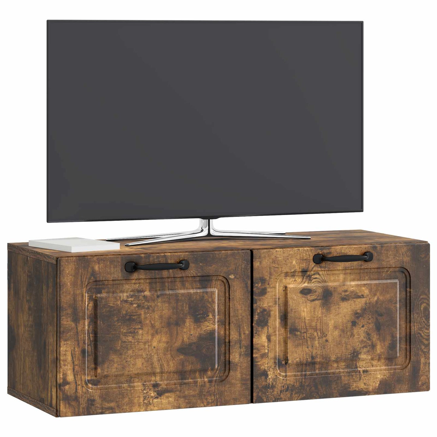 Mobile Porta TV da Muro Rovere Fumo 78,5 x 31 x 30 cm